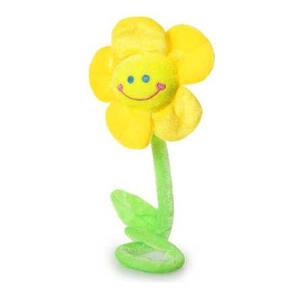 Brinquedo de pelúcia Plants, cama decorativa de chocalho para bebês, rosto sorridente, sol