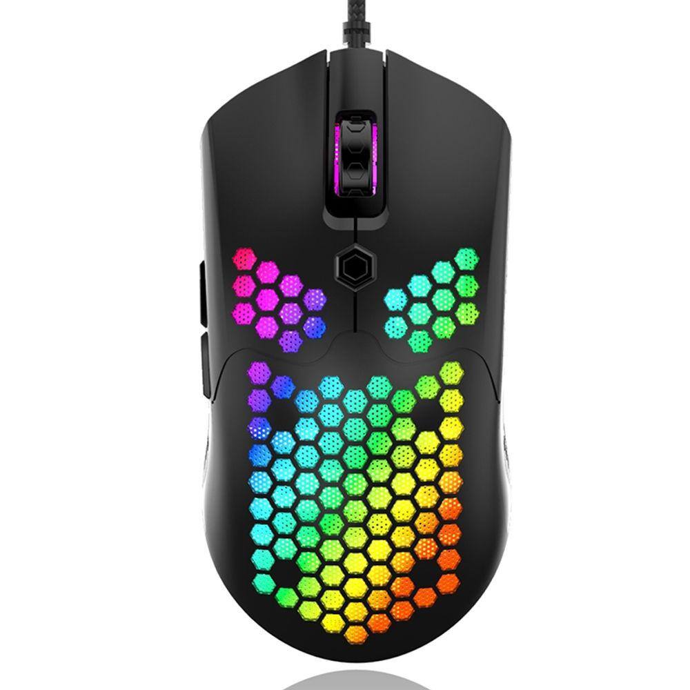 Mouse para jogos M5 USB 2.0 12000 DPI ajustável com fio