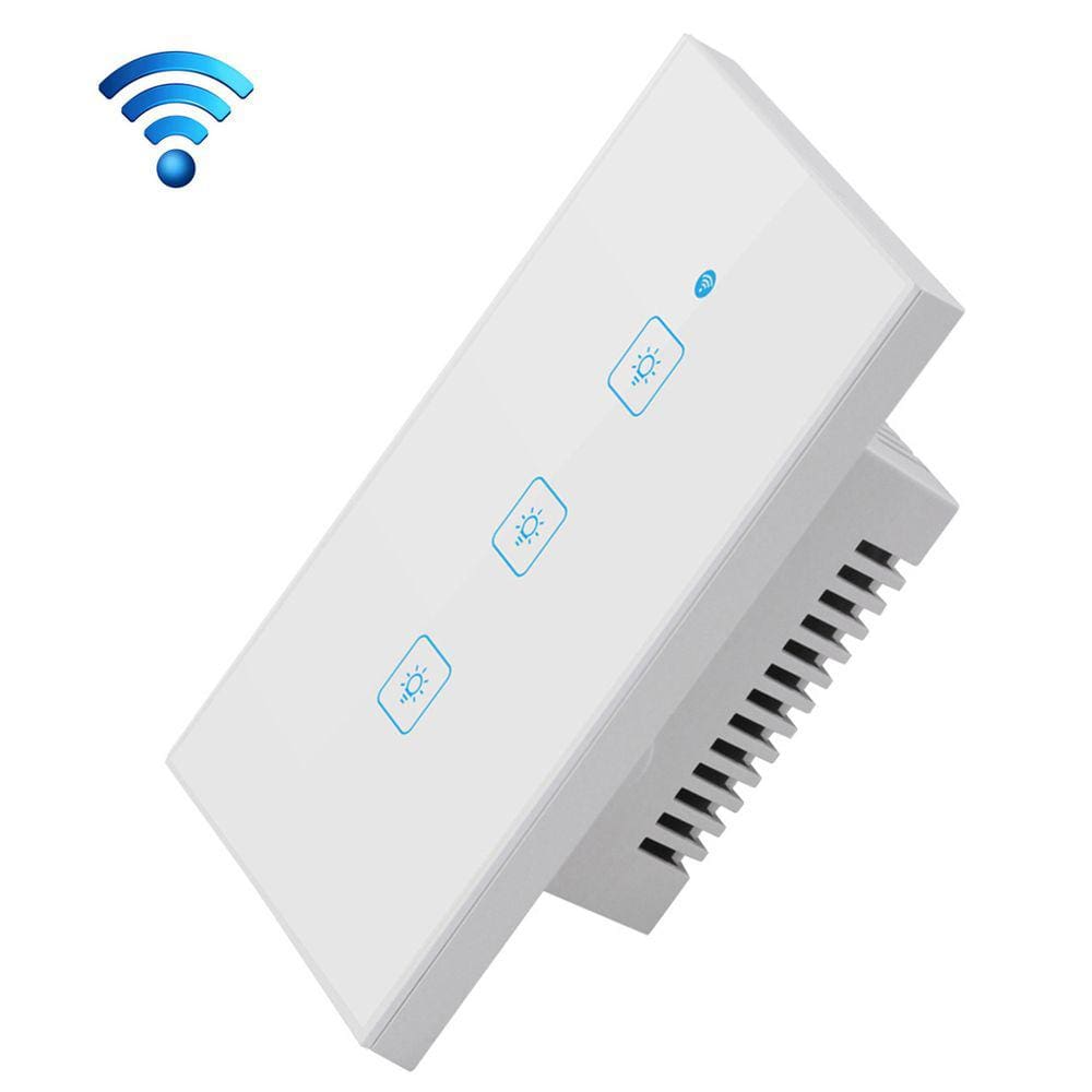 Interruptor de parede inteligente 2A Triple Open Touch AC 90V-250V