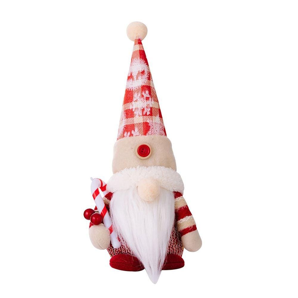 Decoração de brinquedo de pelúcia Christmas Gnomos Santa