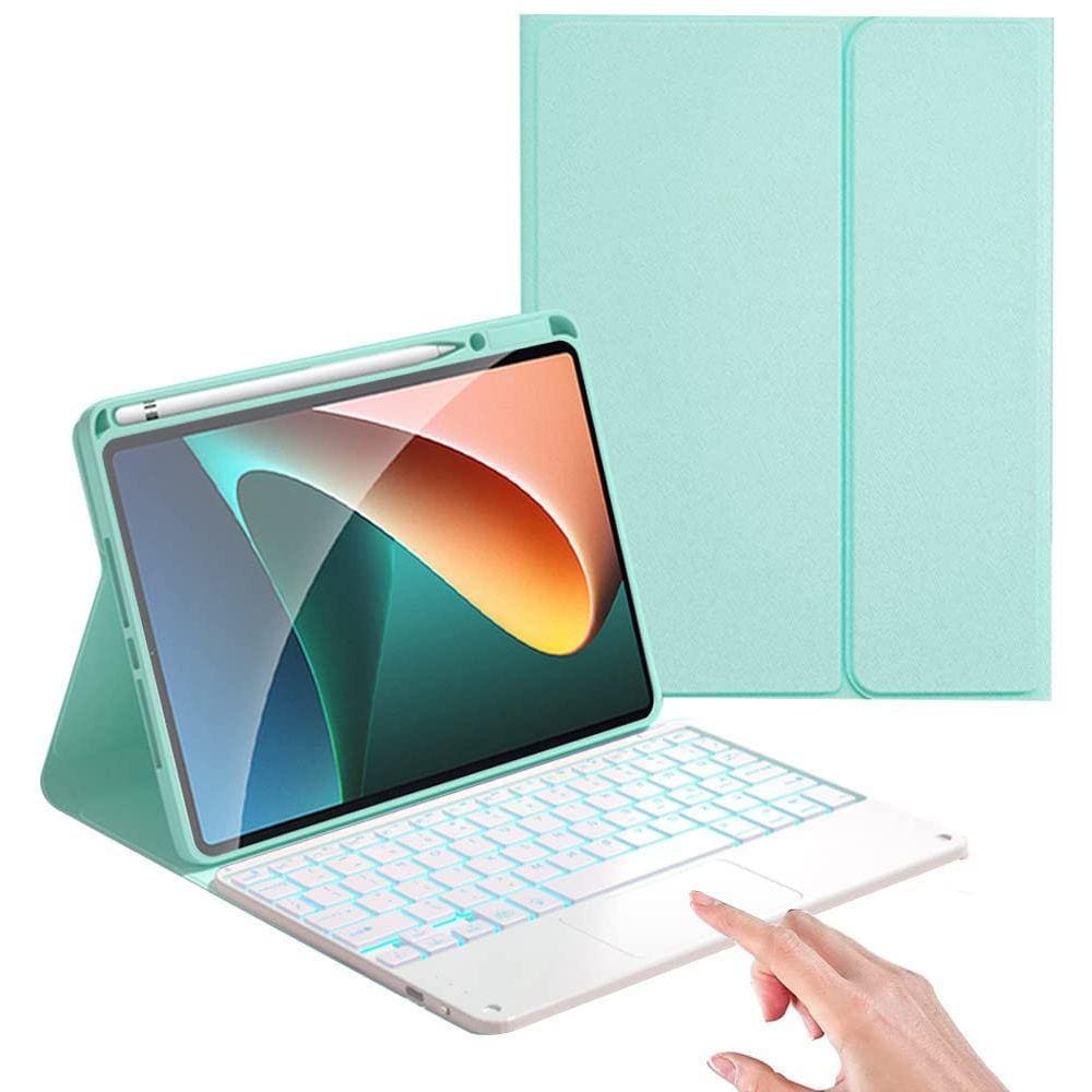 Case com teclado retroiluminado de 7 cores para Pad 5/Pad 5 P