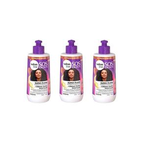 Creme Pentear Salon Line 300Ml Sos Super Óleo Nutritivo- 3Un