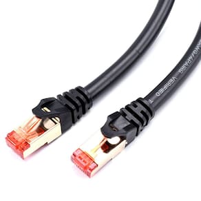 Cabo Ethernet Cat7 de 10 metros Cabo de vermelho Cabo Cabeça Vermelha