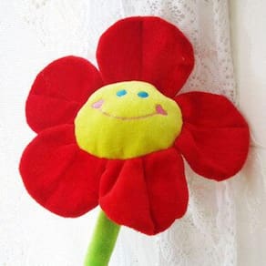 10pcs Home Decor Cortina Acessórios Bonito Sorriso Girassol Pl