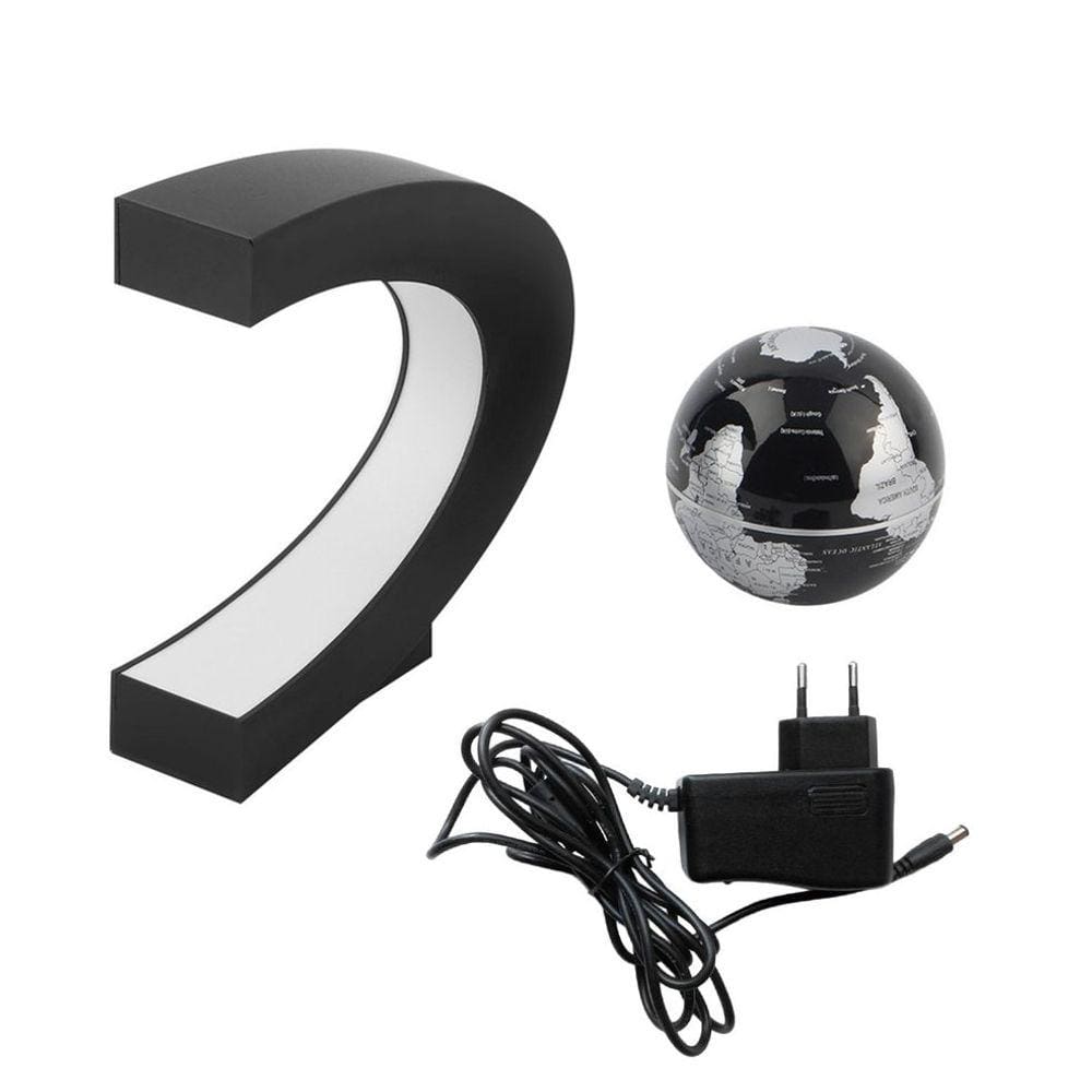 C Forma LED Mapa do Mundo Decoração Levitação Magnética Floatin