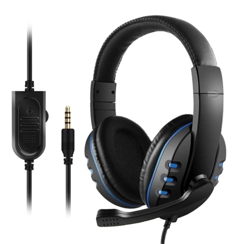 Fones de ouvido para jogos com fio com microfone para smartphone e PC