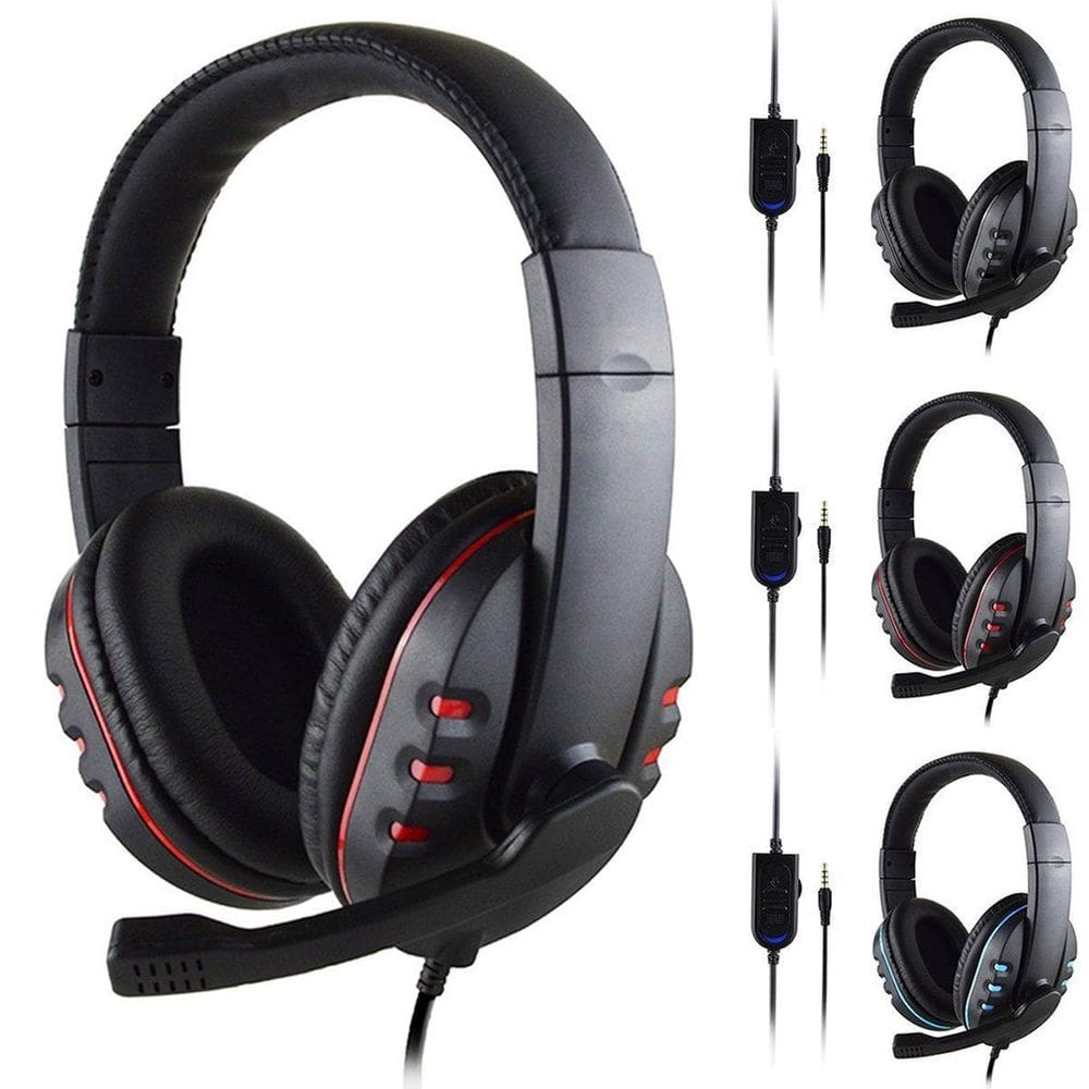 Fones de ouvido para jogos Fone de ouvido estéreo micrográfico com fio de 3,5 mm