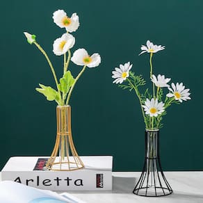 Vaso de Arte Criativa para Decoração de Casa Preto