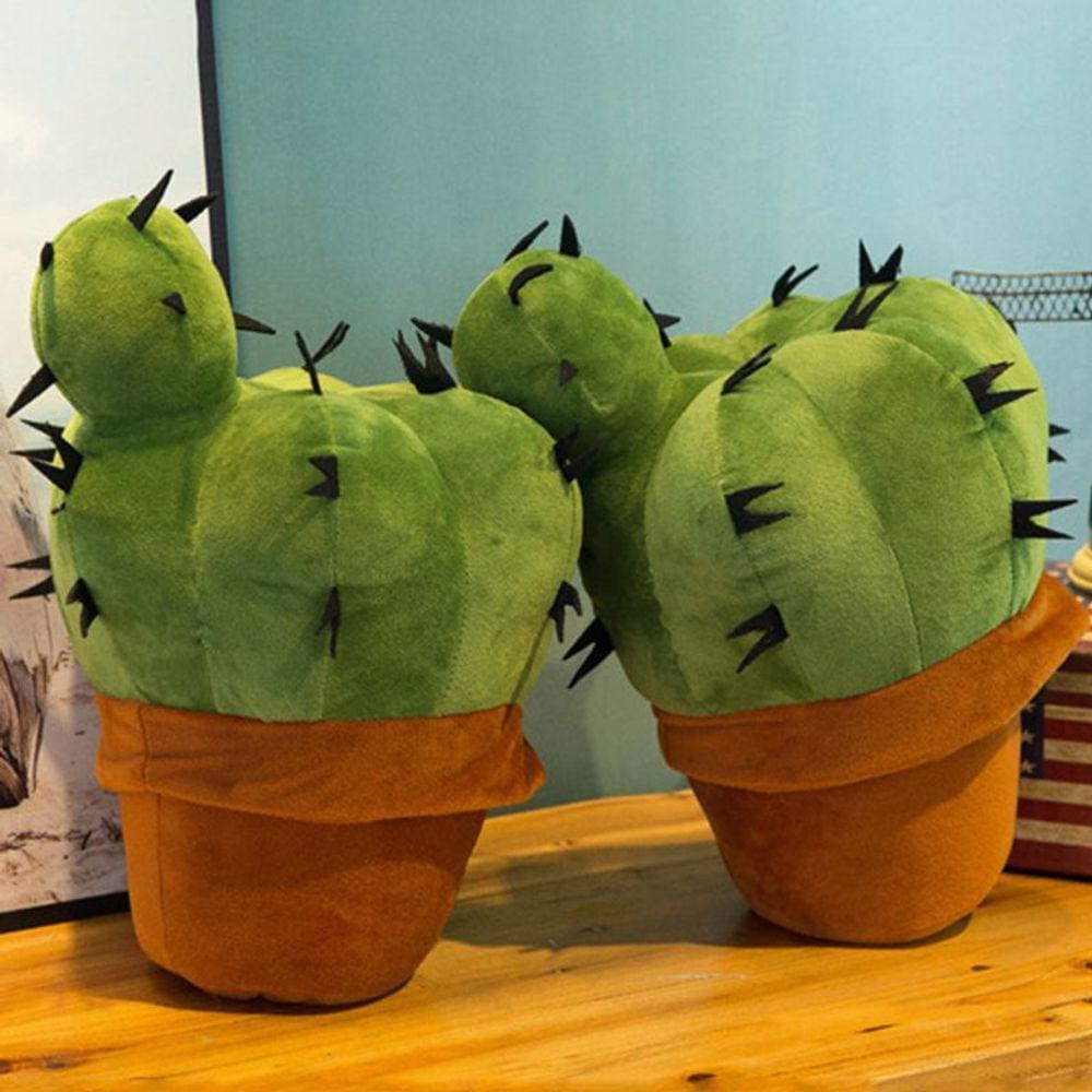Simulação Cactus Plush Plant Toy Soft Cuddly Car Panela de pelúcia