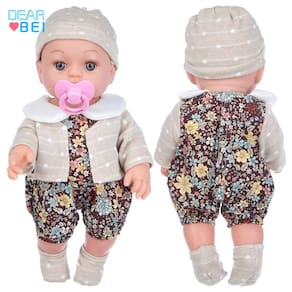 Boneca Reborn, silicone realista de 30 cm com roupas para crianças