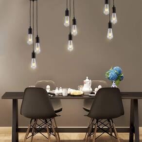 Nordic Retro Pendente Lamp Lâmpada de teto 3 Luz
