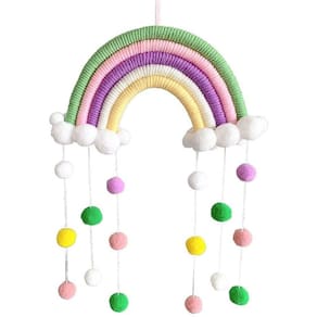 Tassel Rainbow Wall Pendurado Home Decor Bohemian Style Hand-w