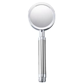 Cabeça de chuveiro portátil que economiza água, ABS, cromo, 8 cm de diâmetro