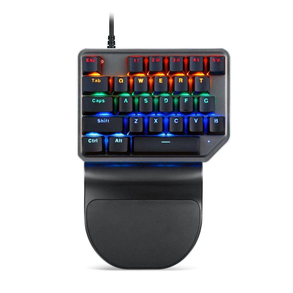 Motospeed K27 Uma Mão Gaming Backlight Teclado Azul Switch