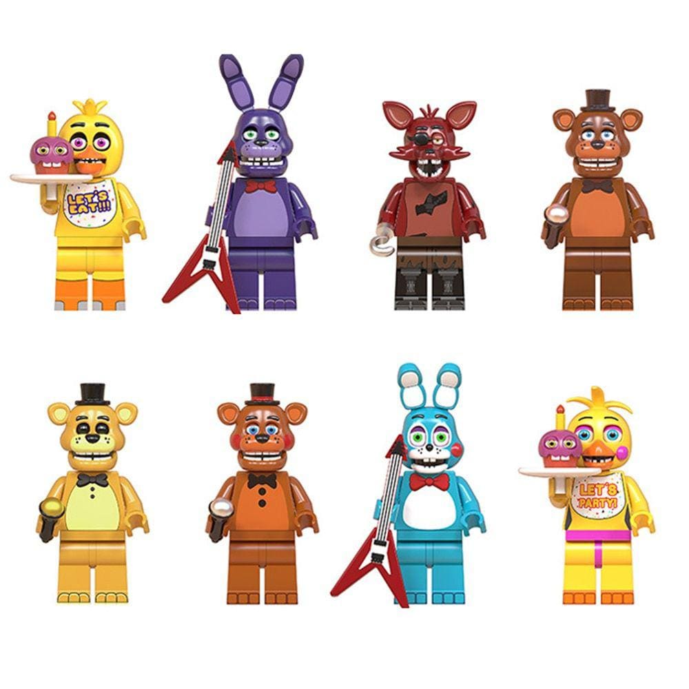 Blocos de construção com figuras LEGO FNAF Bonnie Fox