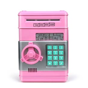 Cofrinho de banco de senhas com função de rolagem e entrada de senha