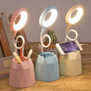 Lâmpada de toque de mesa LED recarregável para crianças luz de leitura