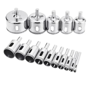 15pcs/set cerâmica flor vasos buraco bit set furo dri ( um tamanho