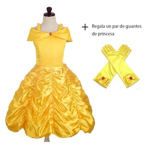 A bela e a  princesa belle vestido 2-3 anos