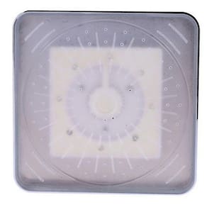 Cabeça de chuveiro quadrada LED Water Changing Glow Rain
