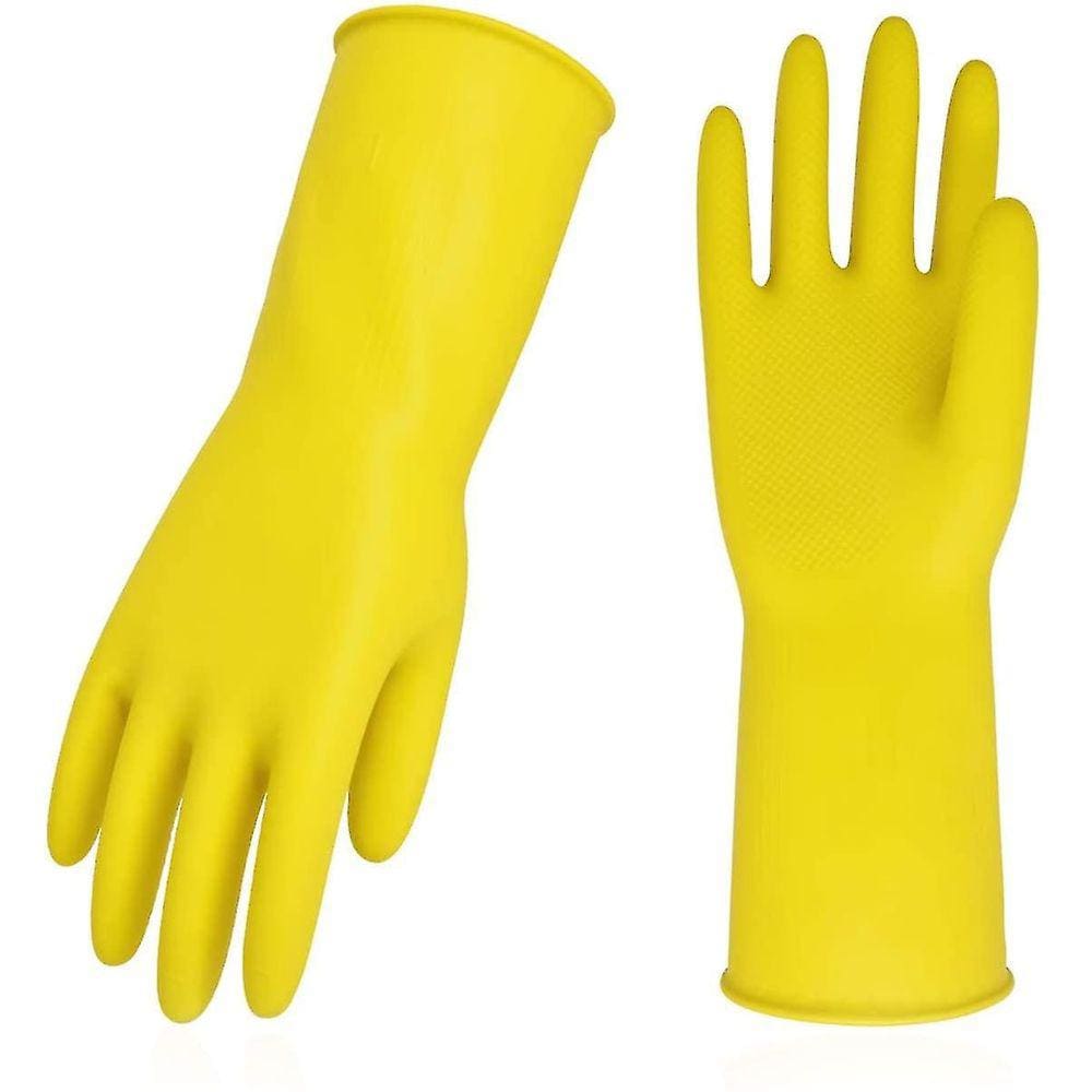 3 Pares de Luvas Domésticas Luvas de Lavagem de Louça de Borracha Extra Thi