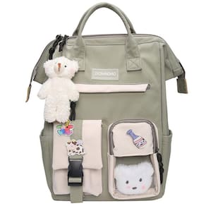 Mochilas fofas Preppy Mochila Mulheres impermeáveis Candy Colors