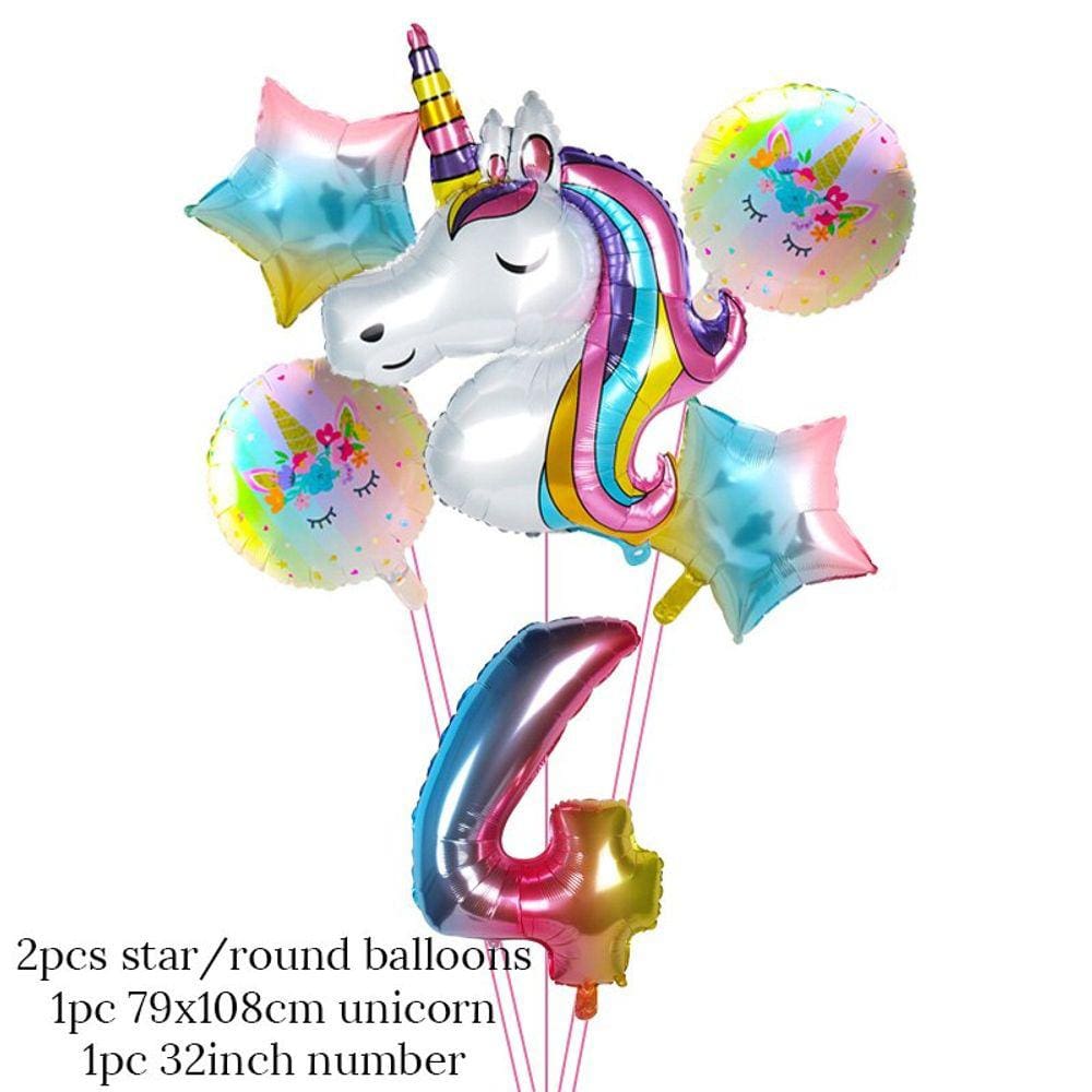 Suprimentos de festa do unicórnio, conjunto de louça descartável, papel de mesa 