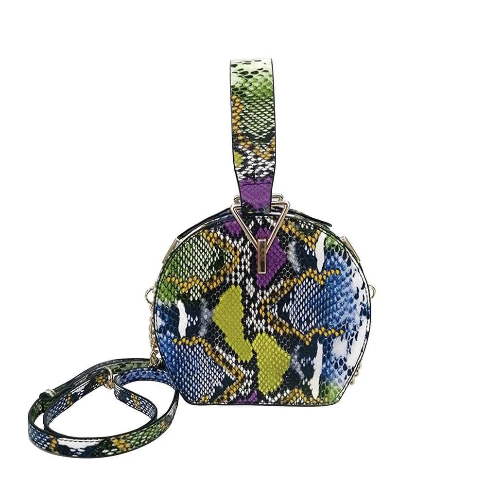 Verde#Bolsa Feminina Serpentine Bolsa Corrente Dourada Luz Du