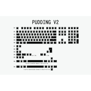teclado mecânico pudim V2 doubleshot keycap backlit