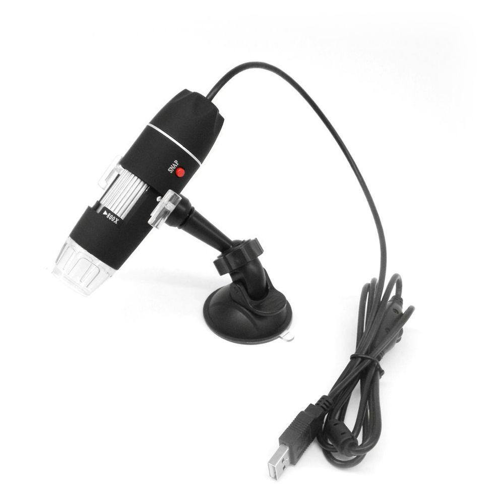 Microscópio digital 1600x, ampliador LED, endoscópio USB portátil