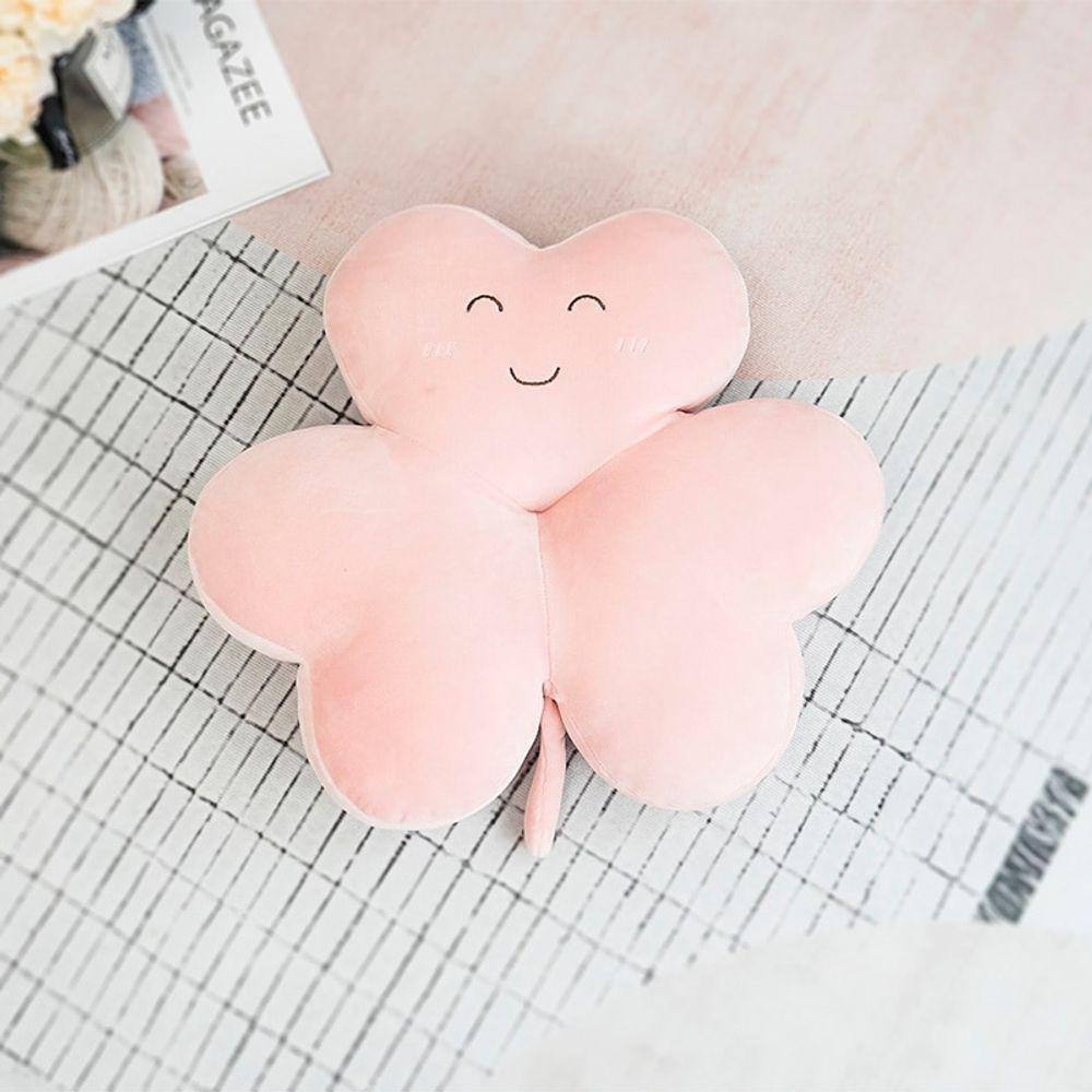 Nova pelúcia brinquedo amor trevo almofada trevo boneca casa almofada c