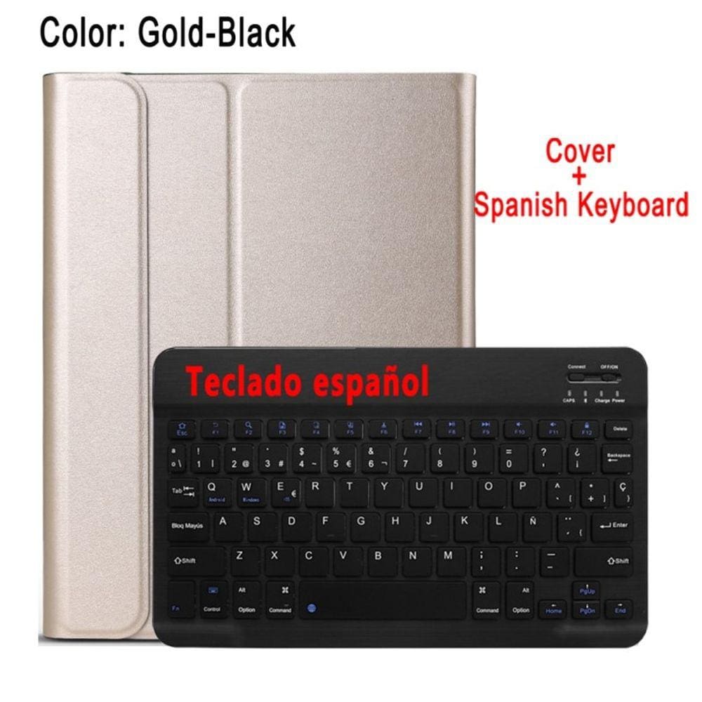Capa de teclado para Huawei Mediapad M5 Lite 10.1 com adesivos