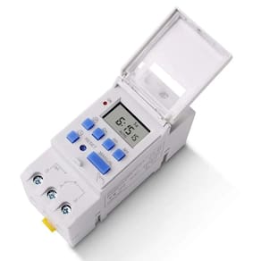 Relé temporizador, temporizador digital, 220V, DIN, automático, 3500W