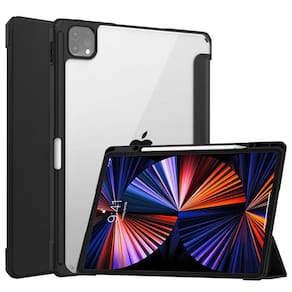 Capa para Pro 12.9 (2021) com Suporte para Lápis - Preto