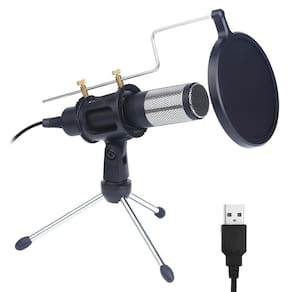 Microfone condensador profissional atualizado para computador com
