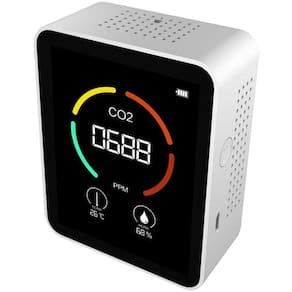 A qualidade do ar monitora o higrômetro três em um de dióxido de carbono