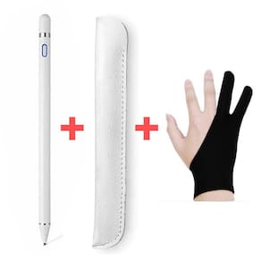 Estojo de lápis Stylus Pen e luvas para