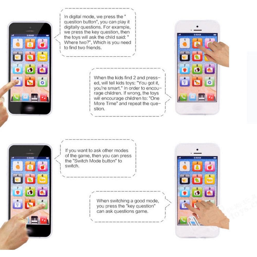 Best Selling LED Brinquedos Educacionais do Telemóvel,