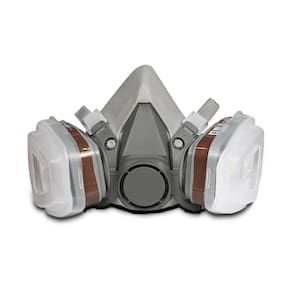Máscara de proteção de gás montada na cabeça 6200 Máscara de gás de silicone + Filt