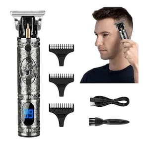Aparador de cabelo com tela LCD e carregamento USB
