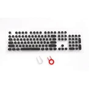 Conjunto de teclas Punk Round 104 teclas PBT retroiluminado para teclado
