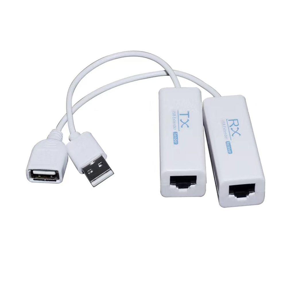 Extensor Ethernet USB 2.0, cabo RJ45 de longa distância de 200 m
