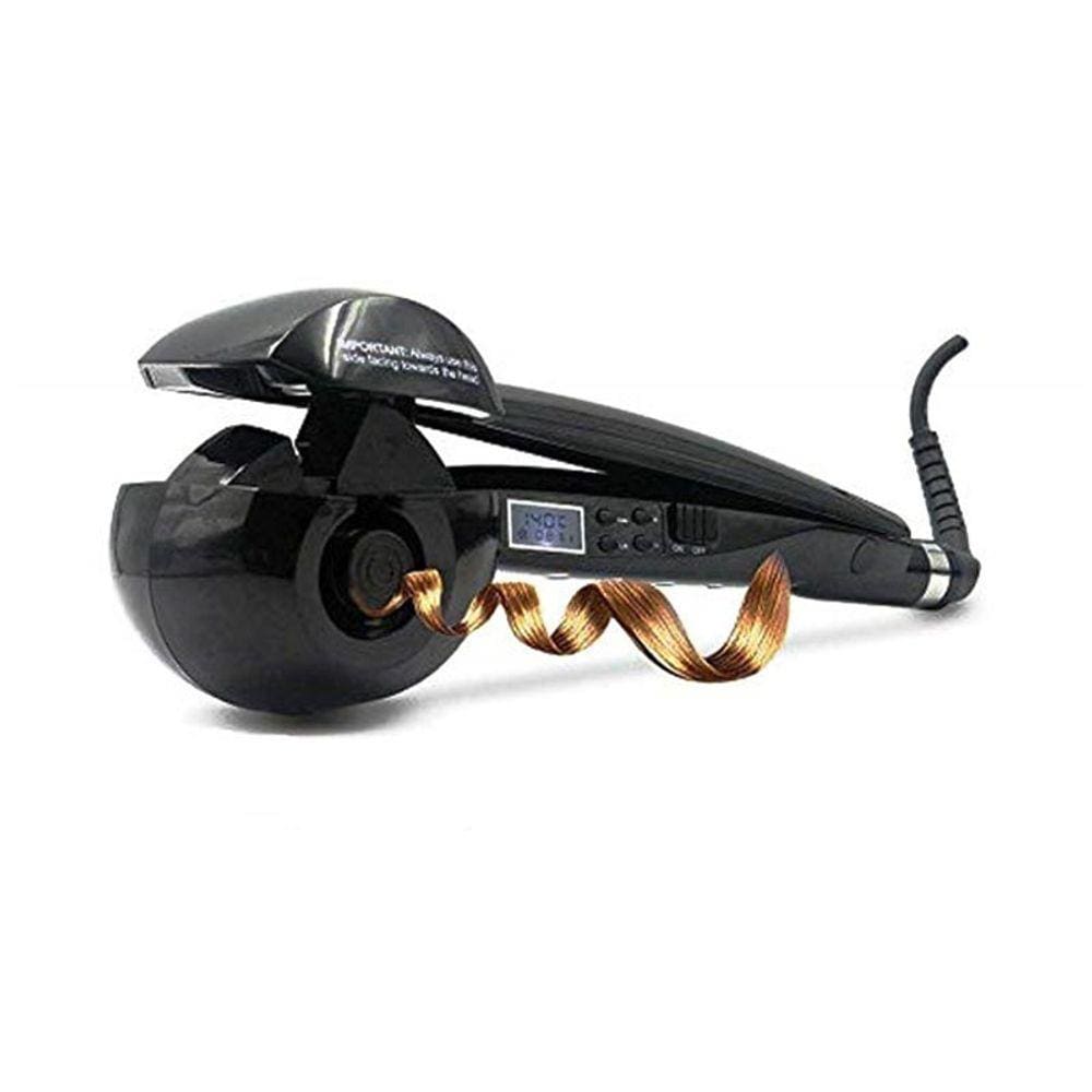 Modelador de cabelo LCD preto