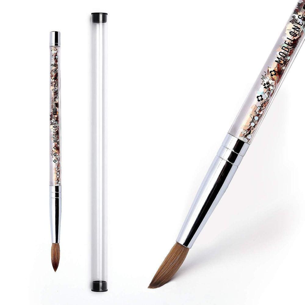 Escova de unhas acrílica para pó acrílico mani pedi 1pcs (um siz)