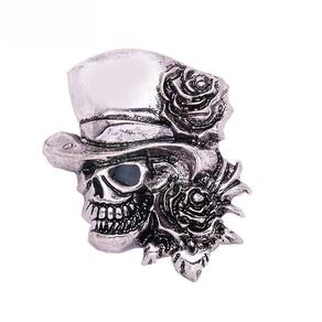 Broche feminino Halloween Skull Corsage Alloy Broche Pin