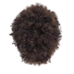 Marrom#Perucas Cacheadas Sintéticas Castanho para Mulheres Peruca Afro l