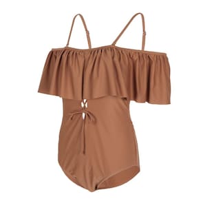 Fato de banho com alça ajustável Estampa Monokini Swimsuit