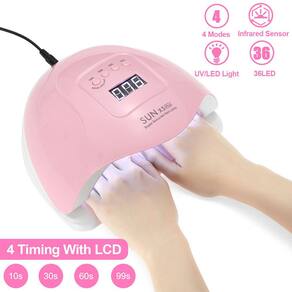 Lâmpada de secador de unhas UV para esmalte de gel esmalte 30S/60S/9