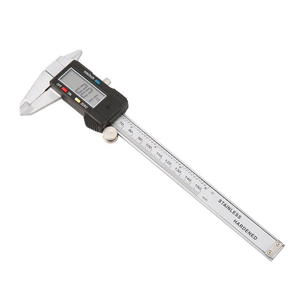 150mm 15cm 6 &quot;eletrônico digital lcd aço vernier paquímetro g