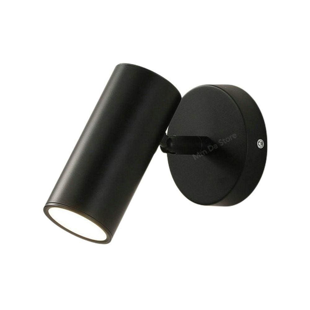 Lâmpada de parede: corredor de quarto de luxo, luz LED, ferro preto